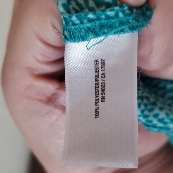 Old Navy sz L Teal mermaid-esque blouse 🌛 - Picture 8 of 9